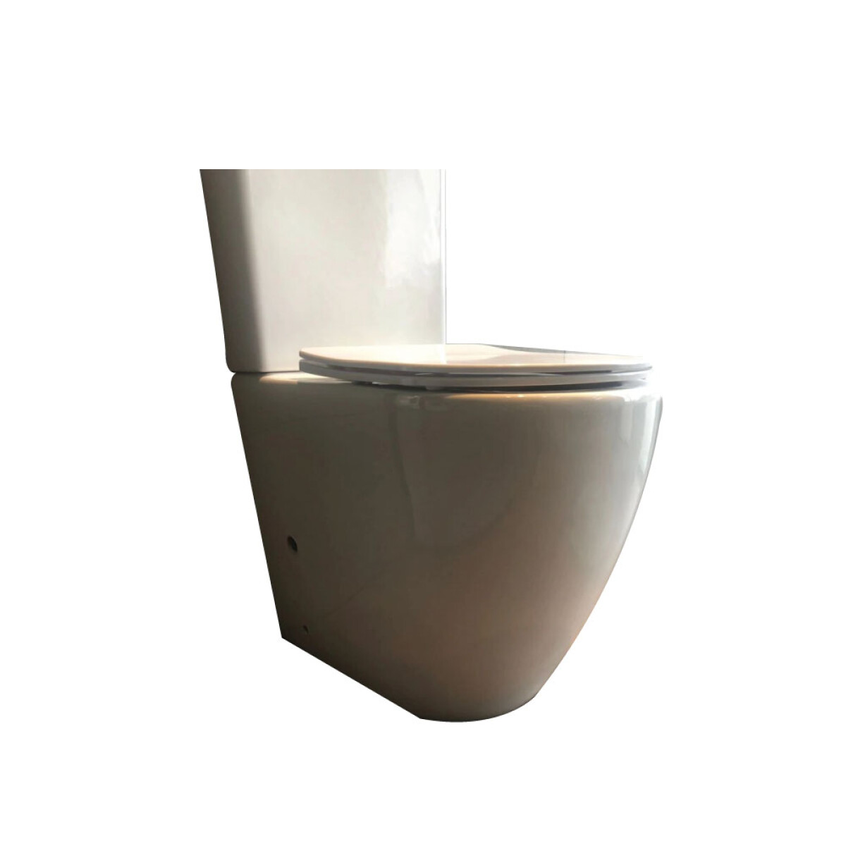 Inodoro Largo Amalfi Rimless Alto con Tapa Zoe 