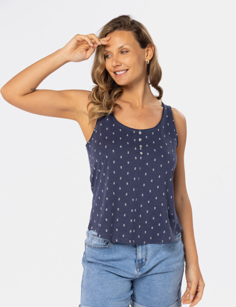 REMERA ESTAMPADA Azul