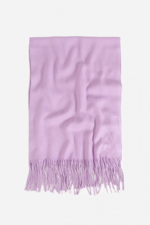 Pashmina flecos lila