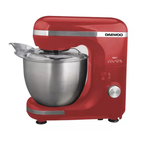 Batidora planetaria Daewoo con bowl | 3 batidores metalicos | Color rojo Batidora planetaria Daewoo con bowl | 3 batidores metalicos | Color rojo