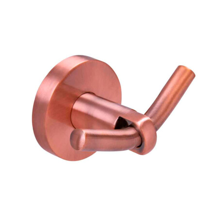 PERCHA METALICA DE BAÑO LINEA MODENA COLOR BRONCE ROSE GOLD BRONCE-ROSE GOLD
