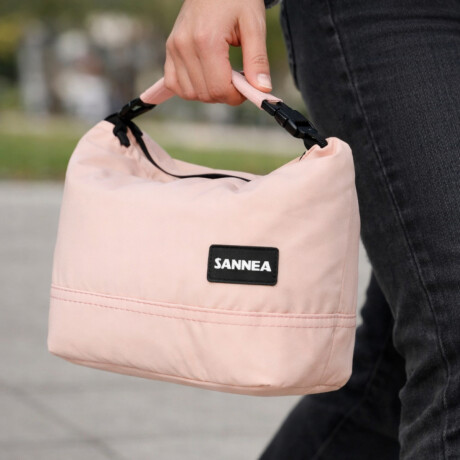 Lunchera térmica 6L con asa y correa para colgar 23x14x20cm Rosado