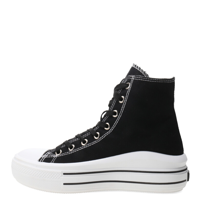 Championes de Mujer Miss Carol Ray Tipo Bota Con Plataforma Negro