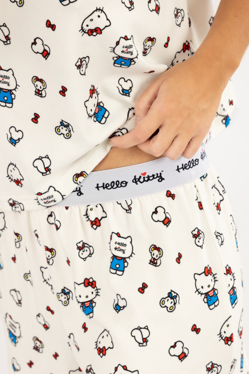 Pijama full hello kitty Blanco