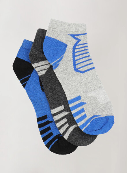 Pack x3 medias cortas con diseño deportivo Estampado 2