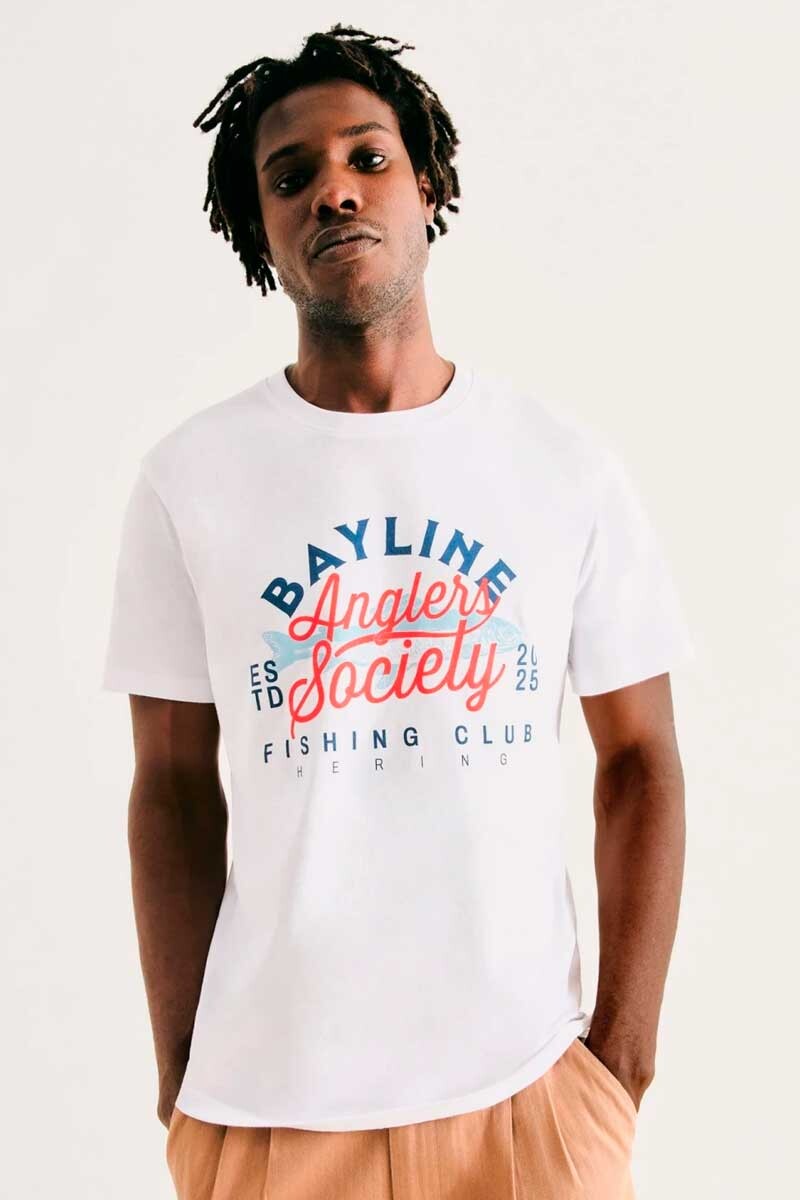 T-SHIRT HERING 4F87 Blanco-multicolor