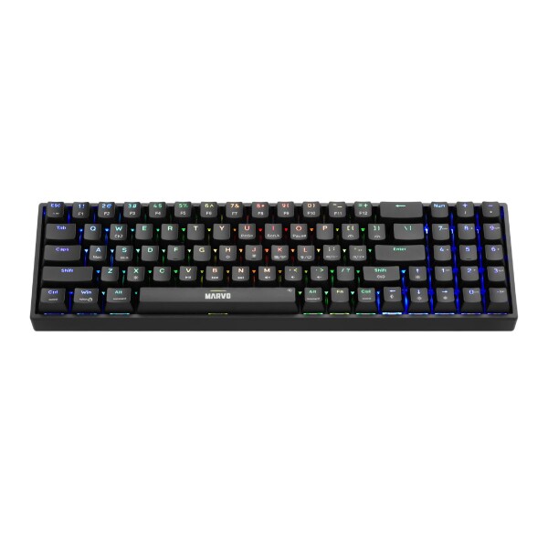 Teclado Marvo Mecánico Kg956 75% Sw Yellow Ing Bk TECLADO MARVO MECáNICO KG956 75% SW YELL