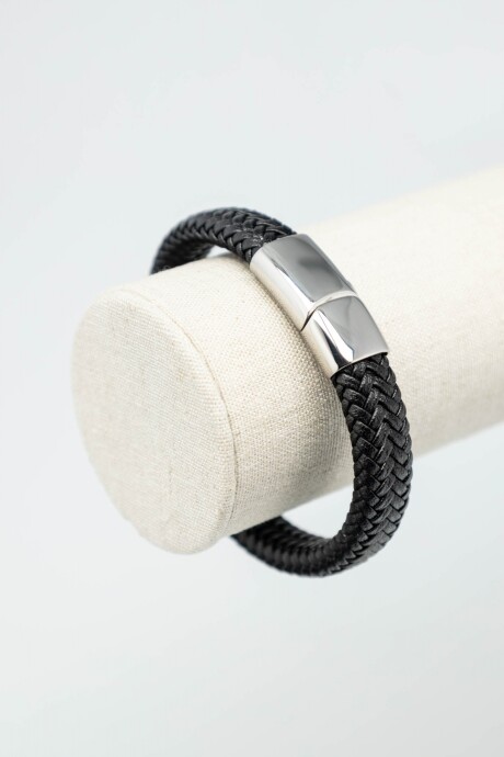Pulsera cuero Negro