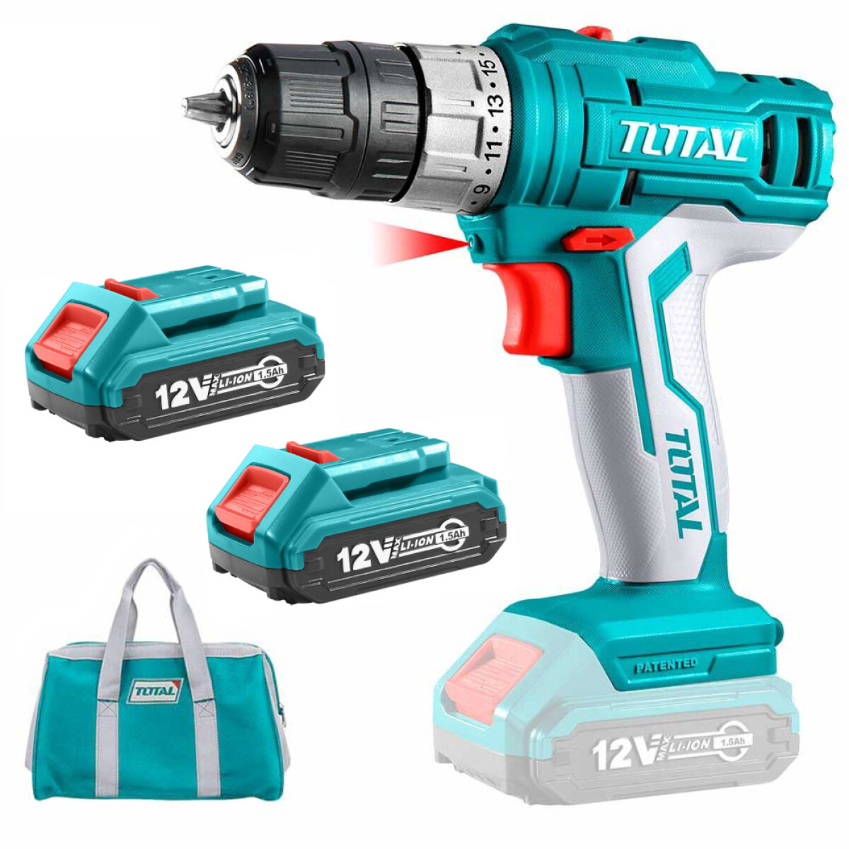 Taladro Atornillador Inalámbrico 12v Doble Batería - 10mm 