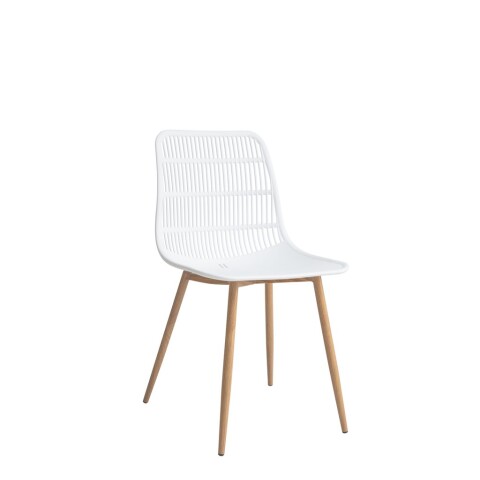 SILLA ALASKA PP/METAL SIMIL MADERA BLANCO SILLA ALASKA PP/METAL SIMIL MADERA BLANCO