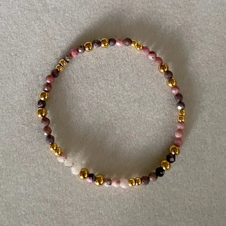 Pulsera LUCERO en acero y piedras naturales Pulsera LUCERO en acero y piedras naturales