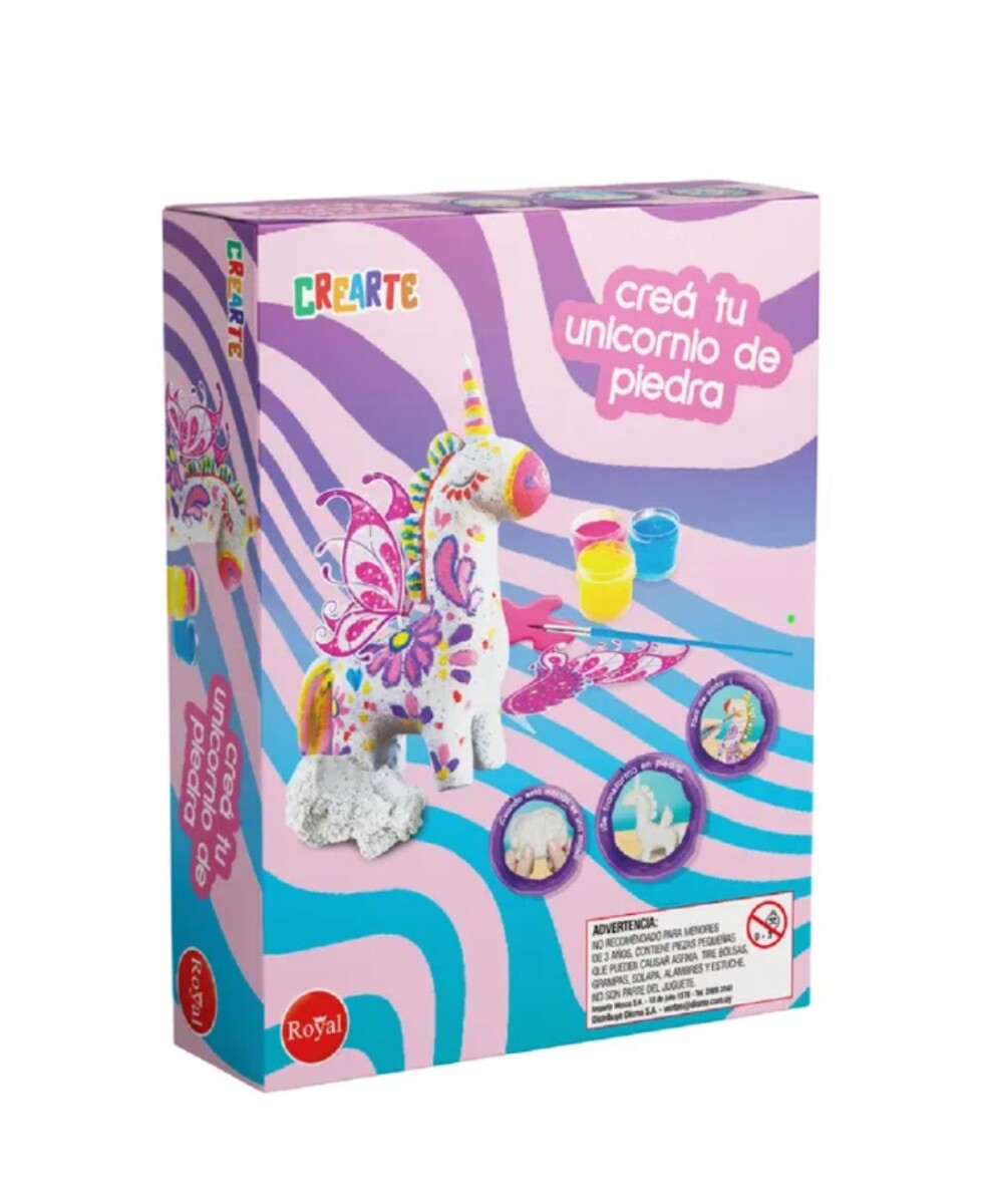 DECORA UNICORNIO DE PIEDRA ROYAL CREARTE 240006 - S/C 
