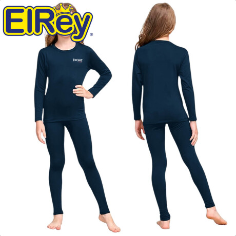 Conjunto Deportivo Camiseta termica Calza Niños X3 Vst006010-az-130
