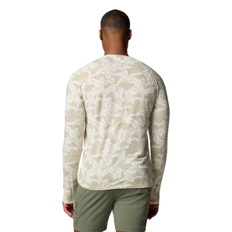 Remera PFG Uncharted Long Sleeve Hombre GREY COOL