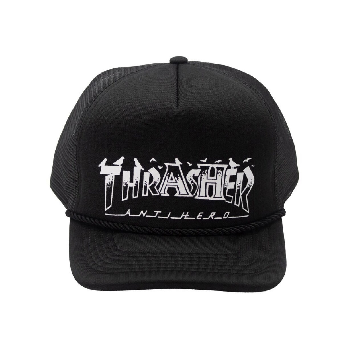 Gorro Thrasher Trucker Pigeon - Negro 