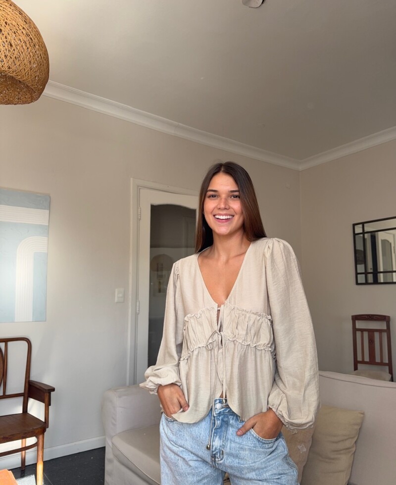 Camisa Muna beige