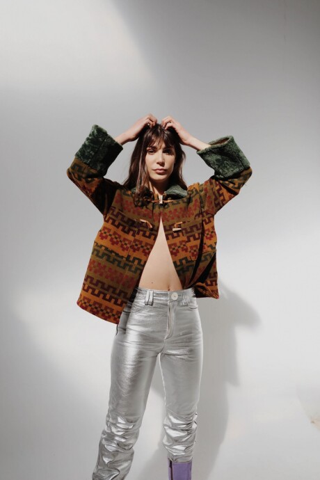 Leather Jeans Crawford Galácticos Plateado