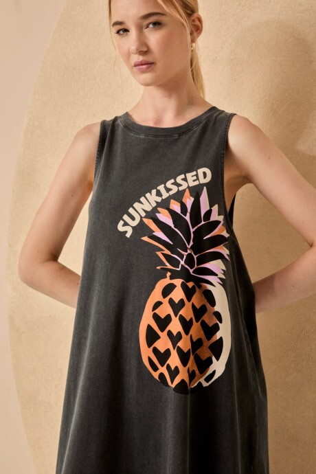 VESTIDO PINEAPPLE NEGRO