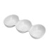 OUTLET Salsera redonda triple de porcelana blanca 22,5x8x4 c Outlet Salsera Redonda Triple De Porcelana Blanca 22,5x8x4 C