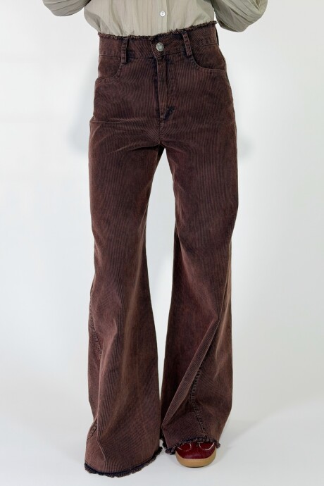PANTALON PANA LENNON Marron Antik
