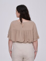 Blusa Abbas Beige Oscuro