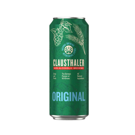 CERVEZA CLAUSTHALER SIN ALCOHOL LATA 500 ML CERVEZA CLAUSTHALER SIN ALCOHOL LATA 500 ML