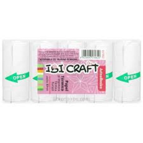Pack 5 rollos térmicos adhesivos Ibi Craft Pack 5 rollos térmicos adhesivos Ibi Craft