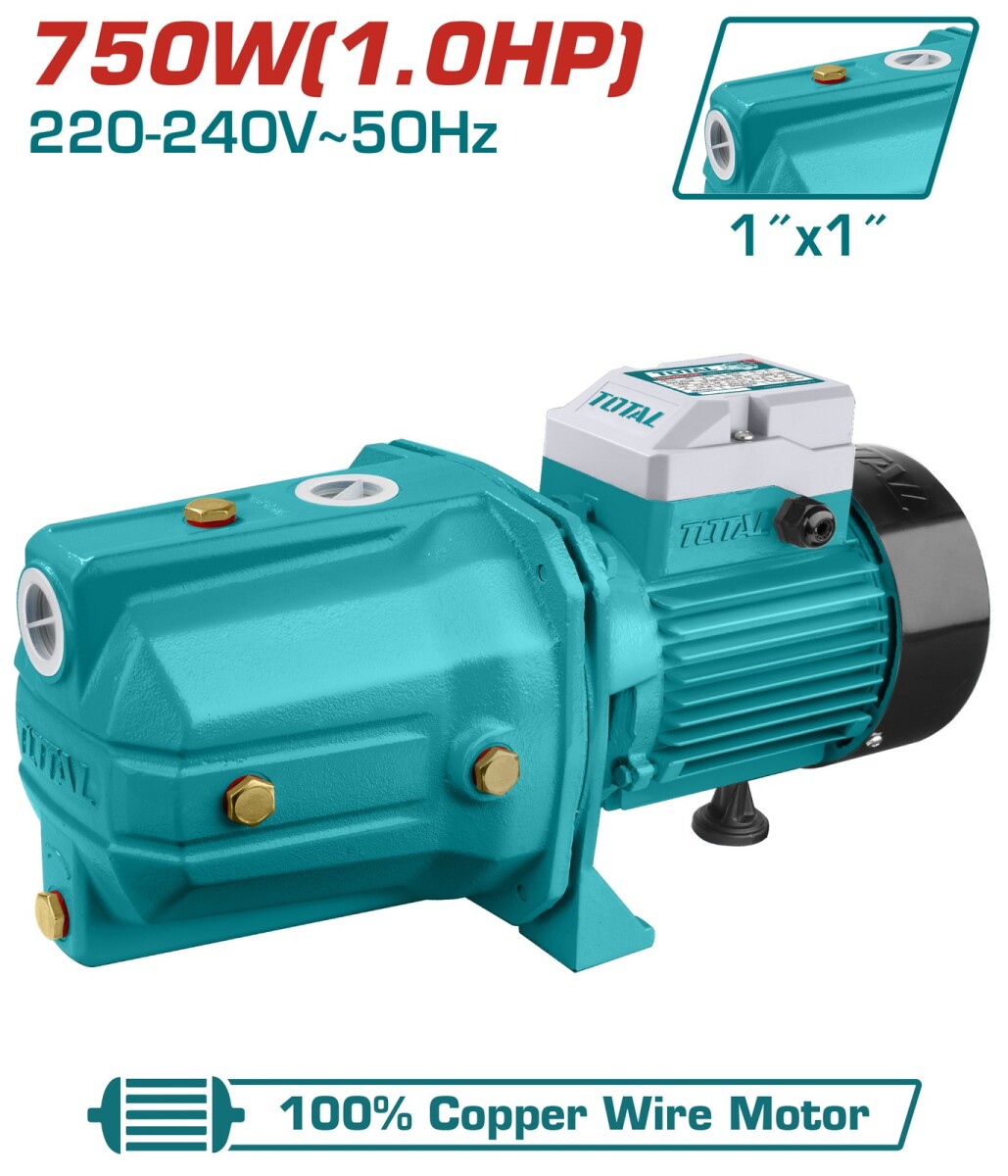 Bomba de agua autocebante 220v 1hp total TWP37506 
