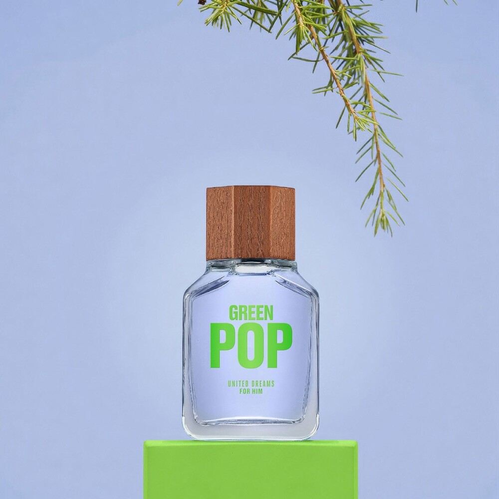 Benetton United Dreams Green Pop Hombre (Edición Limitada 2025) Eau de Toilette 100ml - Masculino