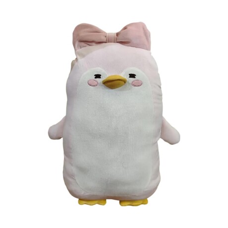 Almohadón pingüino rosa