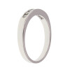 Anillo medio sin fin Chana S en oro blanco 18k con brillantes Anillo medio sin fin Chana S en oro blanco 18k con brillantes