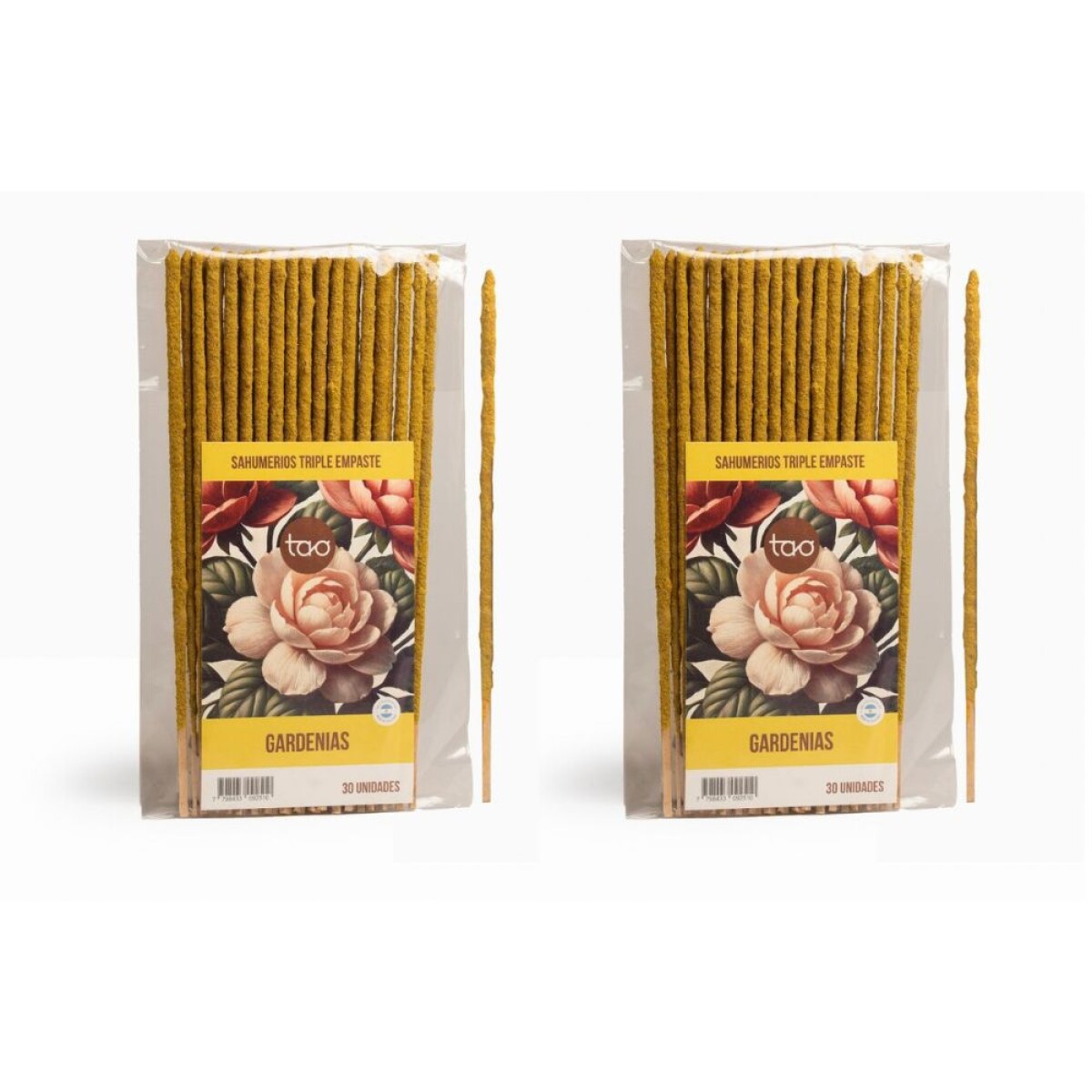INCIENSO TAO TRIPLE EMPASTE SAGRADA MADRE - 2 PACK X30 - Gardenias 