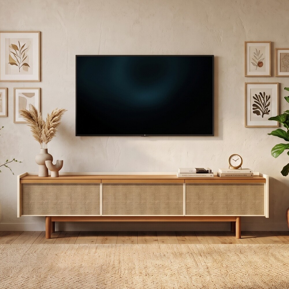 Rack para TV Dune 1.8 - Linea Manhattan Off White