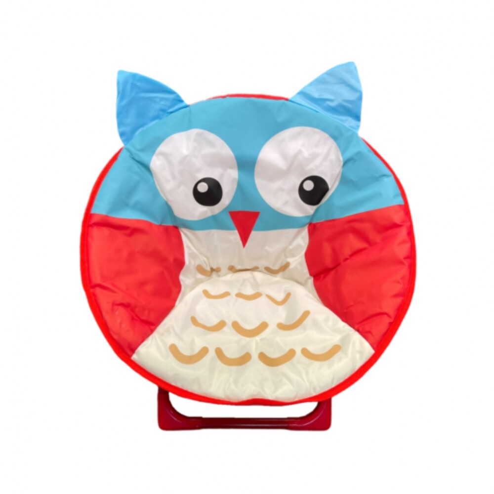 Silla Honguito Infantil Plegable de Metal Búho