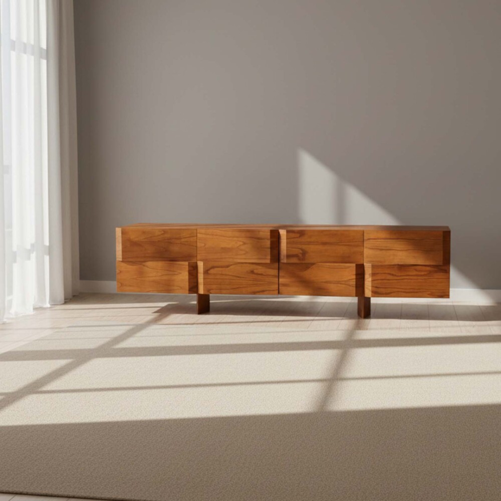 APARADOR/RACK MADERA MARRON ORLA