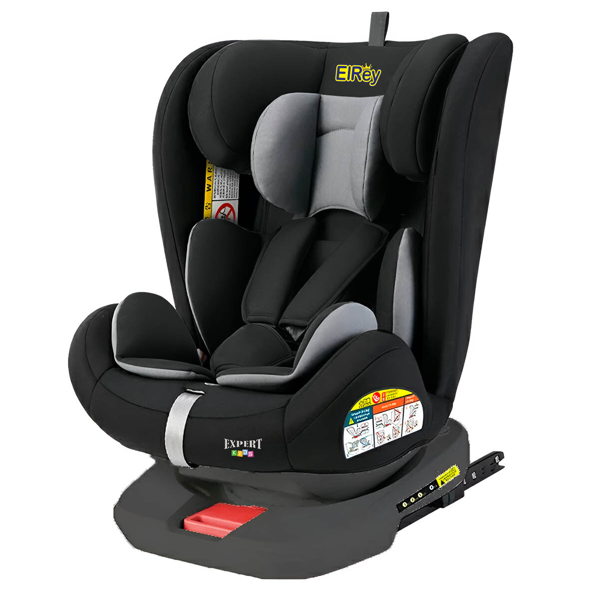 Butaca Silla Auto Bebé Cleopatra Giro 360 Reclinable - Gris 