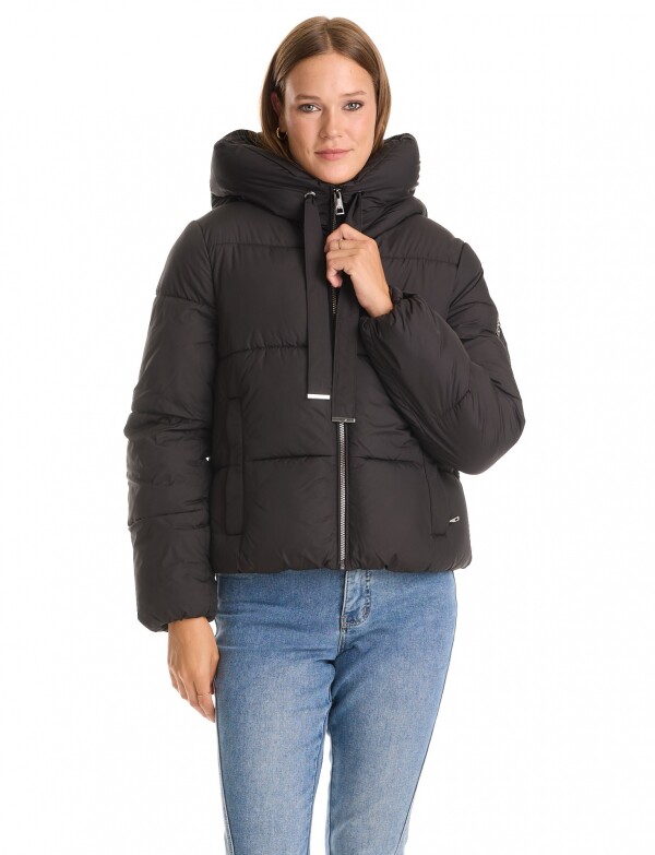 Campera Abrigo Crop NEGRO