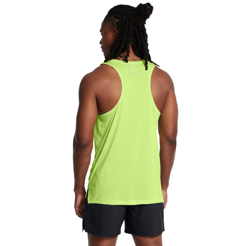 UA LAUNCH SINGLET-GRN GRN-304