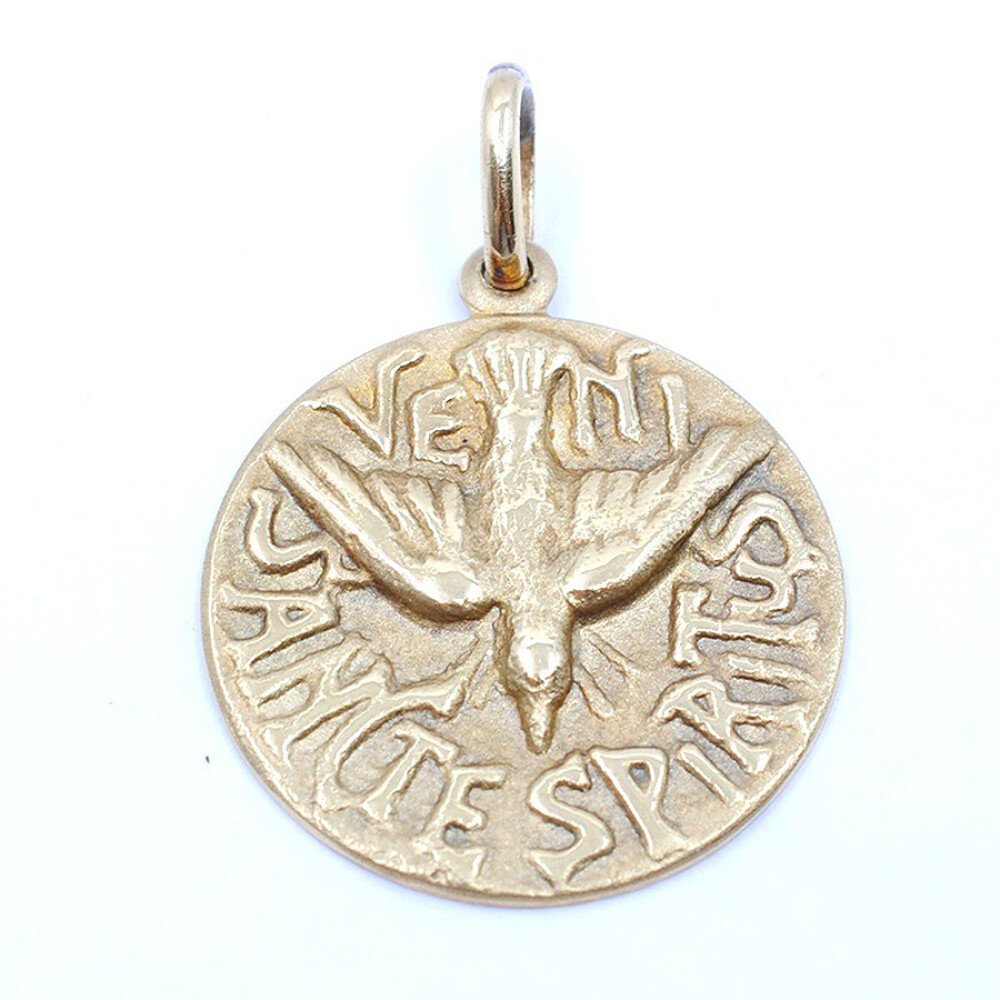 Medalla Espiritu Santo En Oro 18K Medalla Espiritu Santo En Oro 18K
