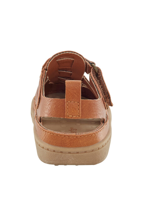 Sandalias con velcro, marrón Sin color