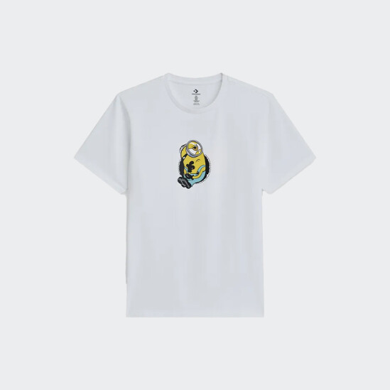 Remera Converse Minions Blanco