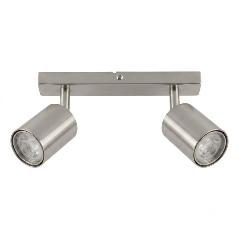 AASOL20 Luminaria de Techo Leticia Doble Plateado