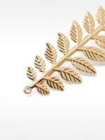 Pinza De Pelo Con Hoja dorado