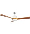 Ventilador de Techo Inteligente Practic Life SW52010NL con Luz LED, Control Remoto y Motor DC Blanco