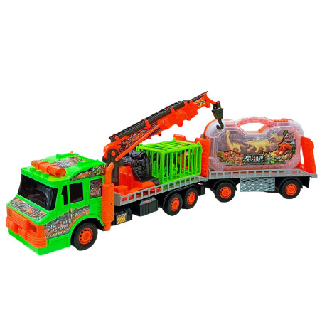 Camión Dinosaurio Juguete C/grúa + Tráiler 87cm Camión Dinosaurio Juguete C/grúa + Tráiler 87cm