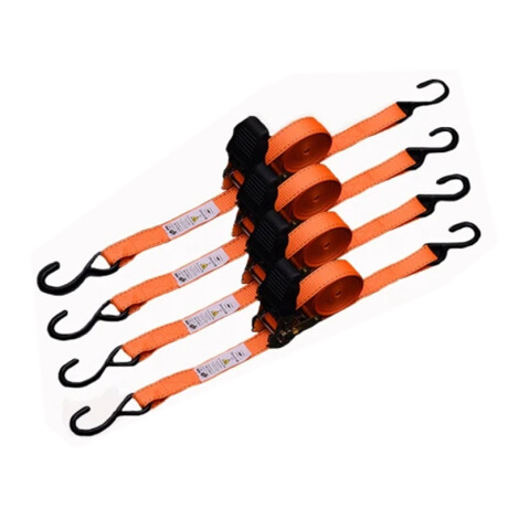 CINTA DE AMARRE 4 PZAS 25MM X 5M CAPACIDAD 250 KILOS HARDEN ++ N/a