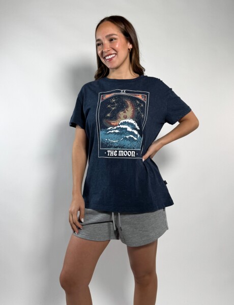 Remera estampada Euge Azul