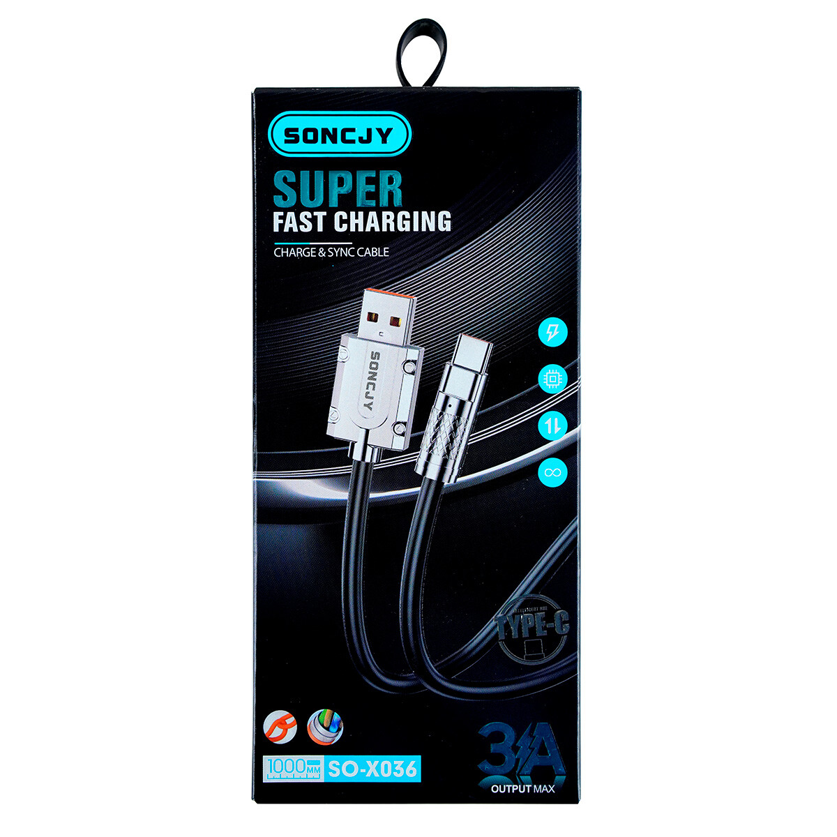 Cable USB TYPE-C 1m 