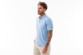 REMERA PIQUE CUELLO POLO 1801 Celeste