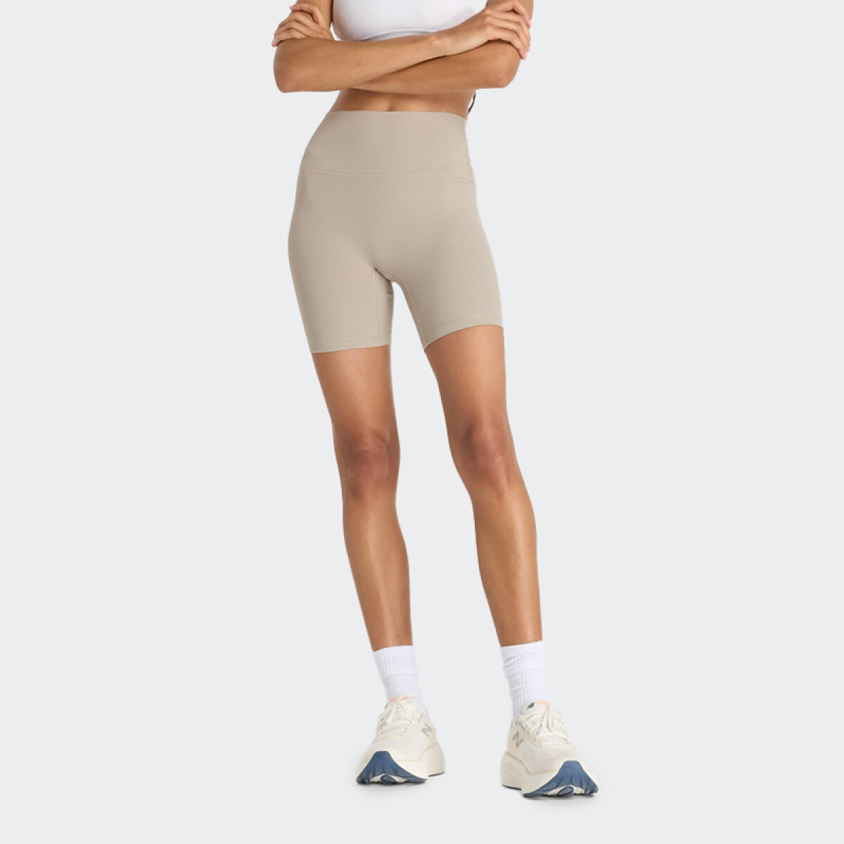 Calza New Balance High Rise - Beige 